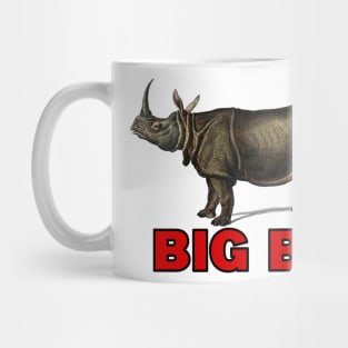 big boi rhino red text Mug